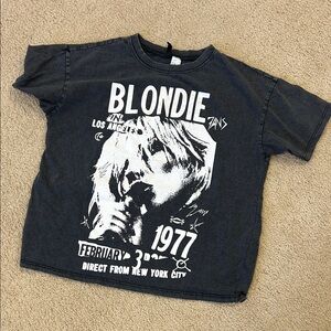 H&M Blondie Graphic Tee - Charcoal